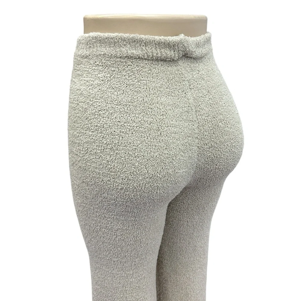 MorrisDay The Label Cream Cozy Knit Lounge Pants Soft Texture High Waist Pull On - Picture 8 of 10